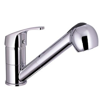 Bar mixer with hand shower