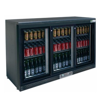 3-door mini fridge
