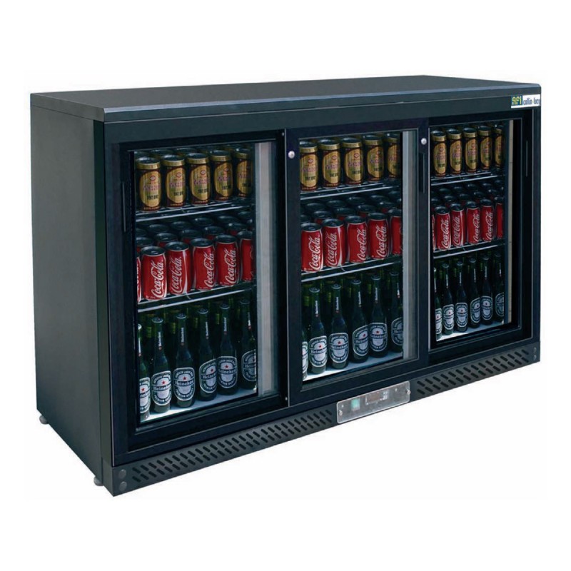 3-door mini fridge