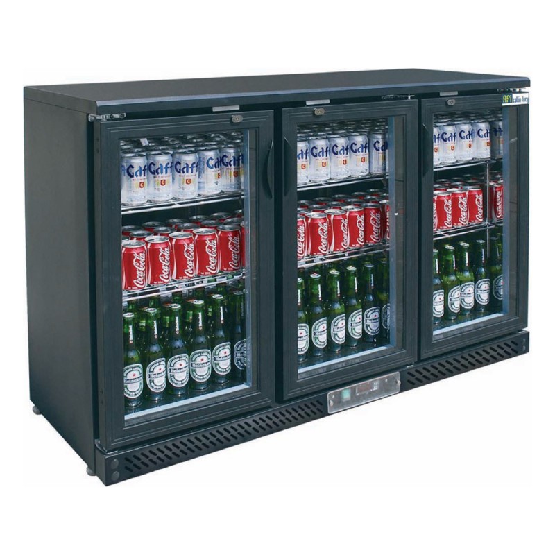 3-door mini fridge