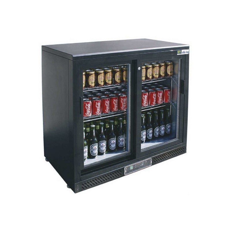 2-door mini fridge
