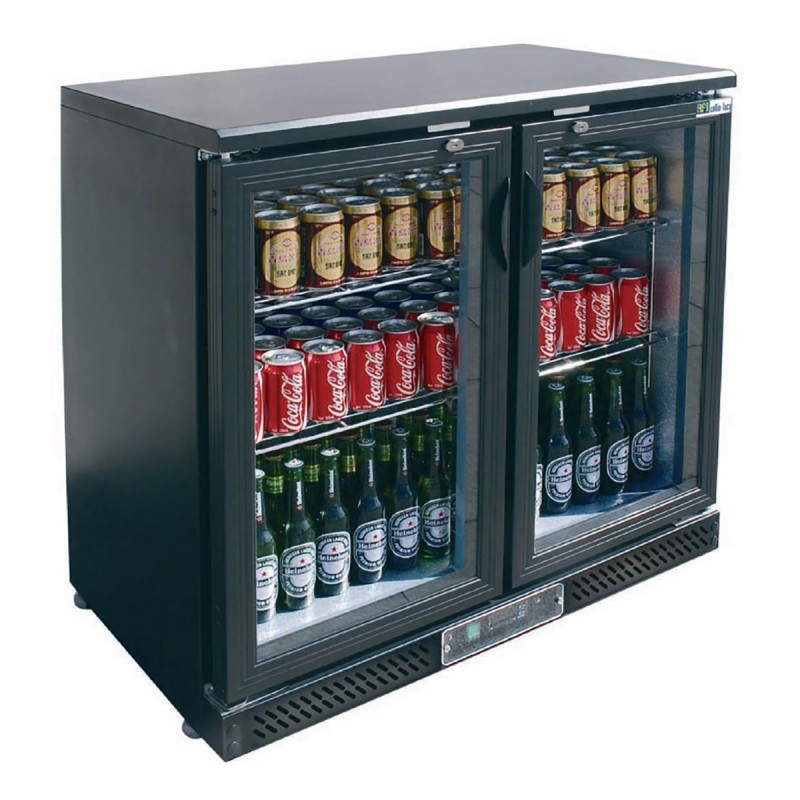 2-door mini fridge