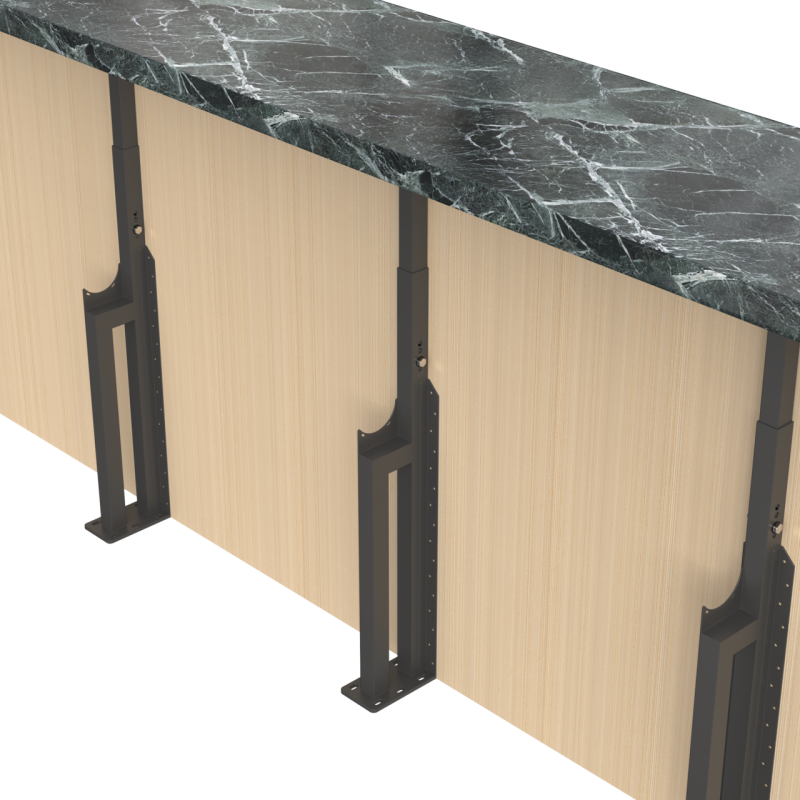 Steel counter structure