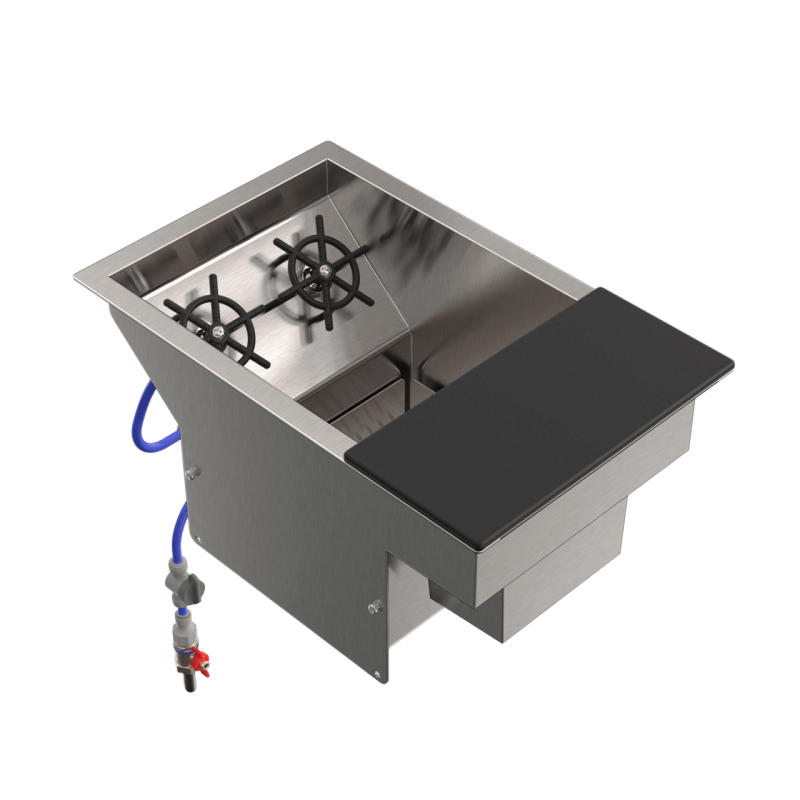 Cocktail sink with TVO