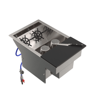 Cocktail sink with TVO