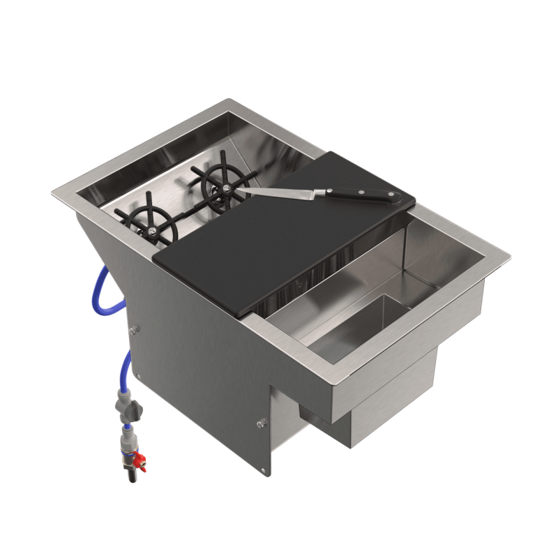 Cocktail sink with TVO