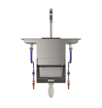 Shared cocktail sink with TAKE OUT separator