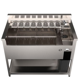 UNITY 165L cocktail station on legs