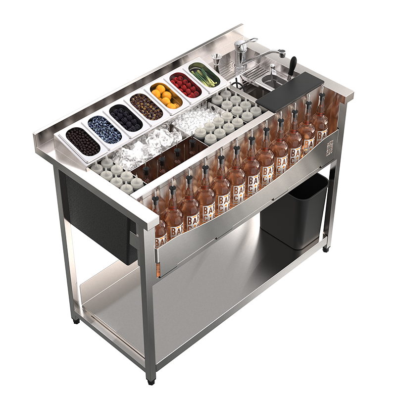 100L cocktail station on legs