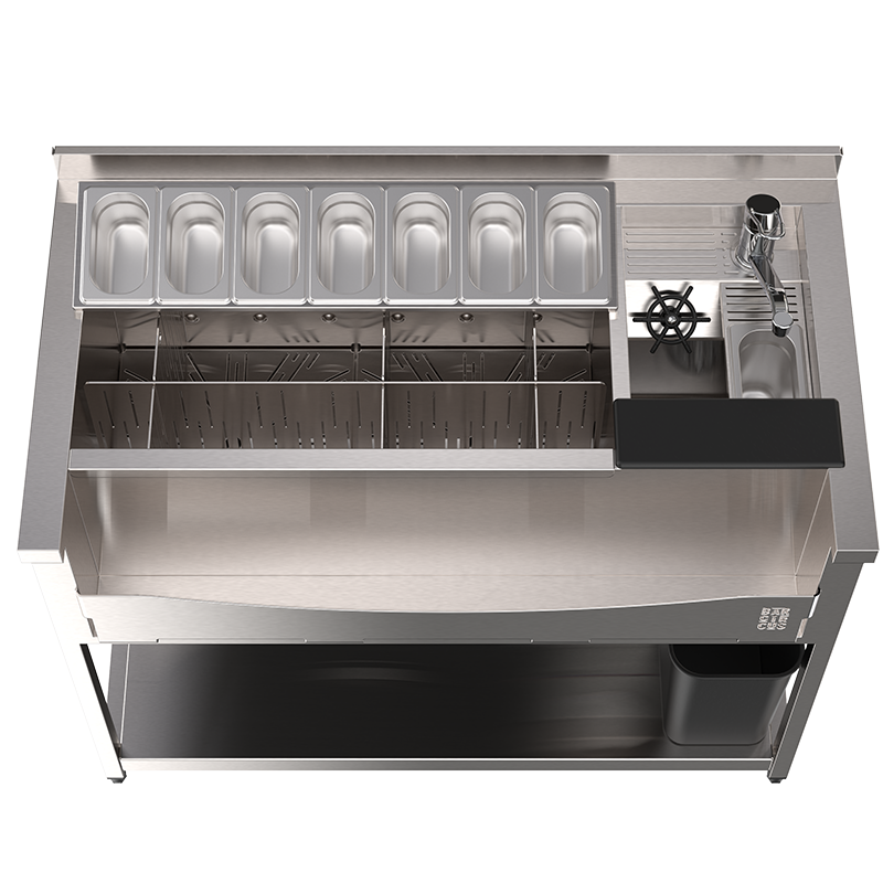 100L cocktail station on legs