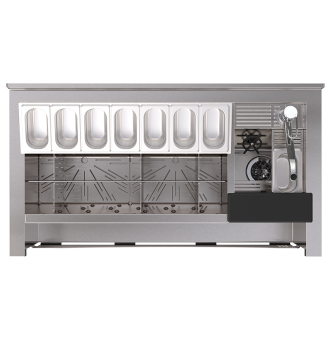 100L cocktail station on legs