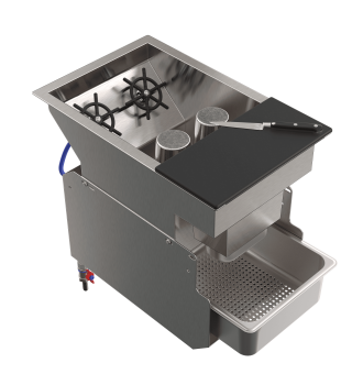 Cocktail sink with TAKE OUT divider