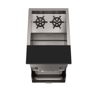 Cocktail sink with TAKE OUT divider