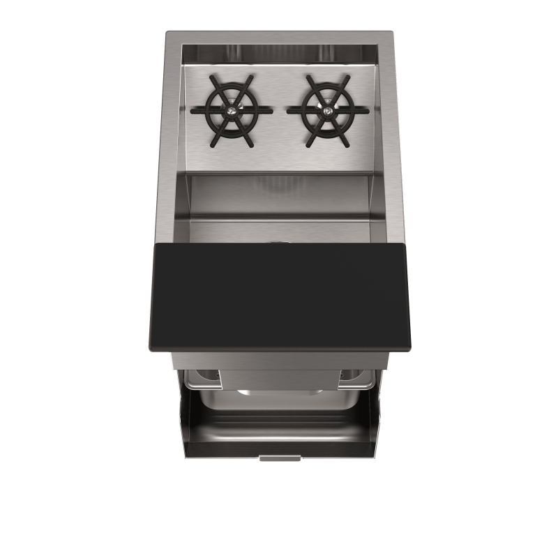 Cocktail sink with TAKE OUT divider