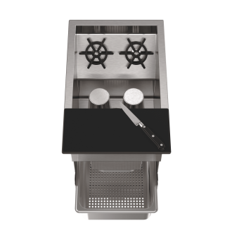 Cocktail sink with TAKE OUT divider