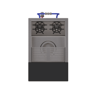 Cocktail sink with TAKE OUT divider