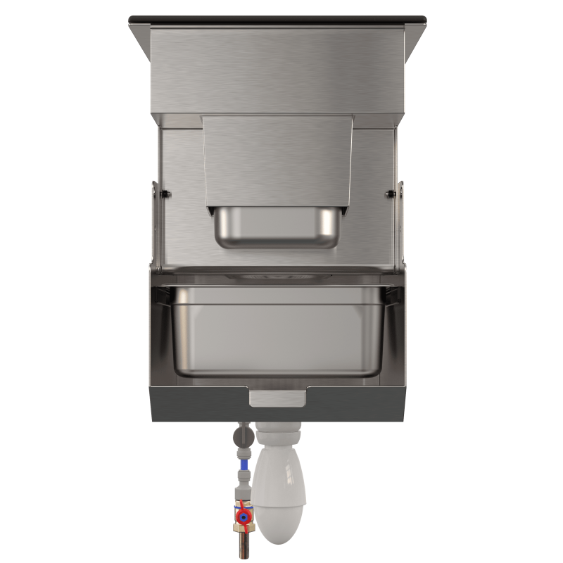 Cocktail sink with TAKE OUT divider