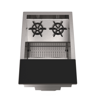 Sink cocktail rinse front shaker