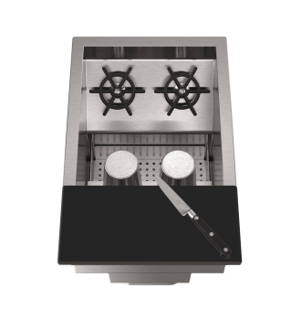 Sink cocktail rinse front shaker