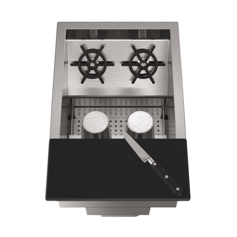 Sink cocktail rinse front shaker