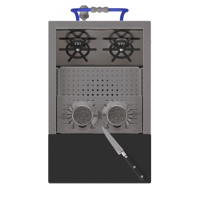 Sink cocktail rinse front shaker