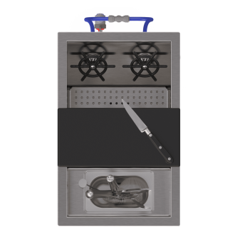 Sink cocktail rinse front shaker