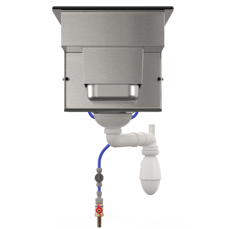 Sink cocktail rinse front shaker