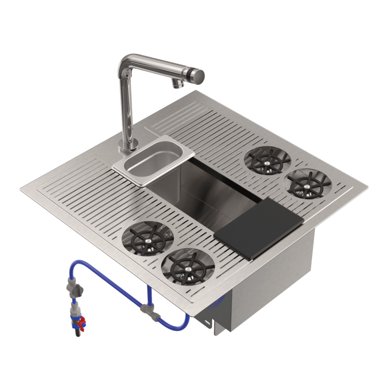 Shared cocktail sink