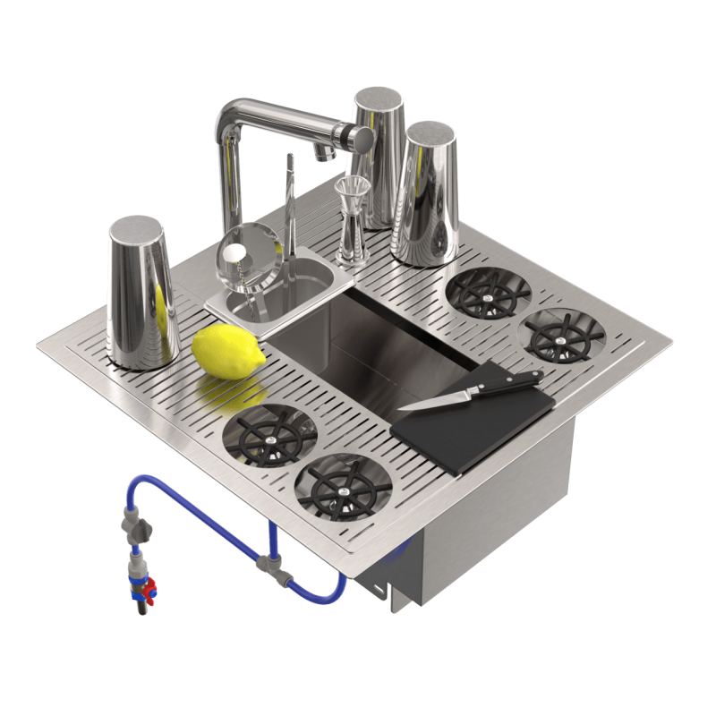 Shared cocktail sink