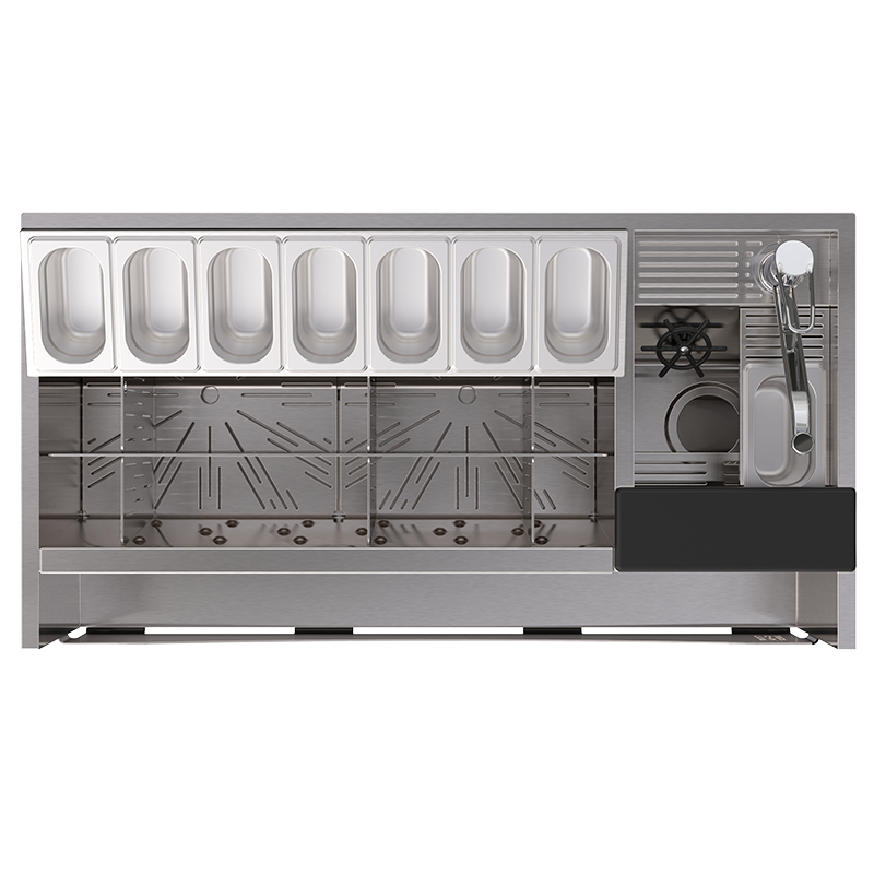 Complete 100L cocktail station with liquid-solid separator "Take out"