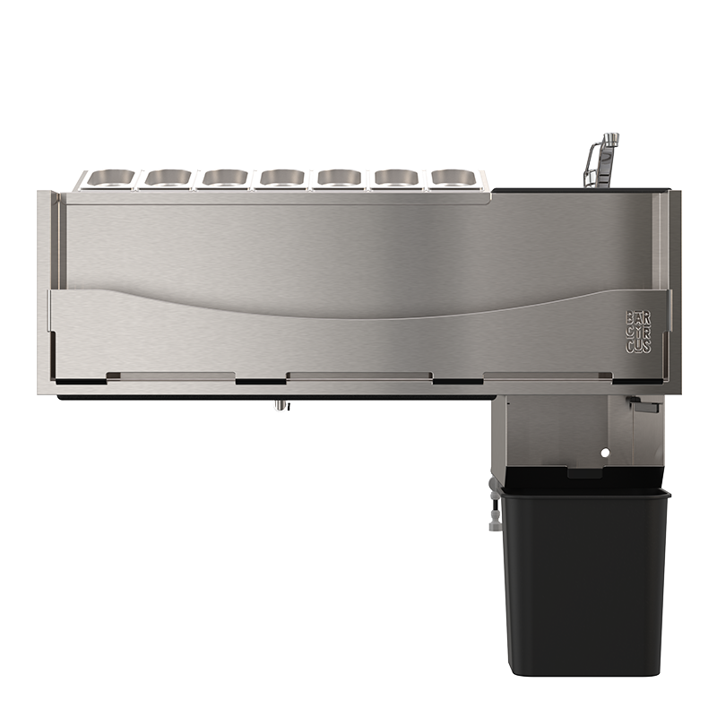 Complete 100L cocktail station with liquid-solid separator "Take out"