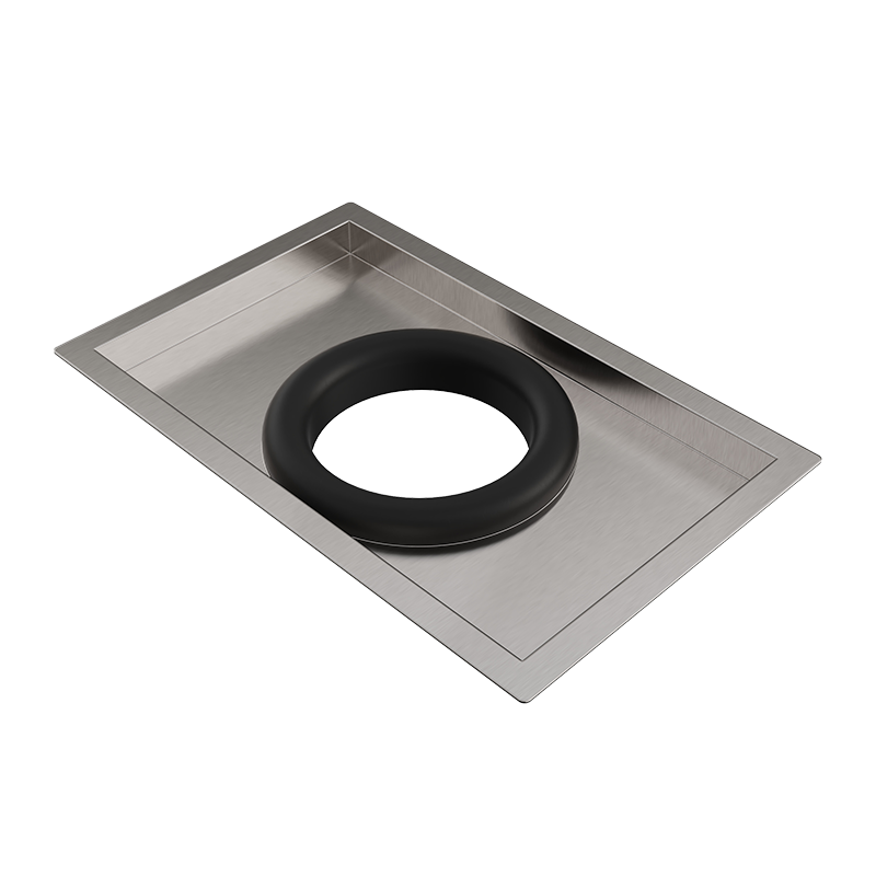 Trash chute with removable ring