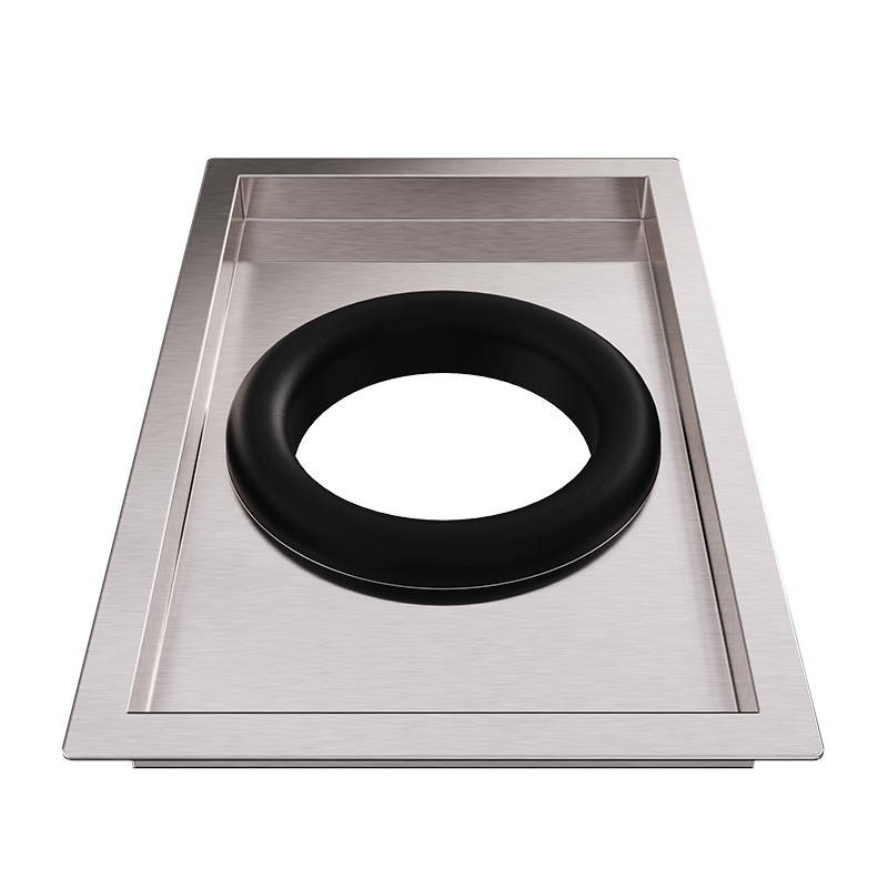 Trash chute with removable ring