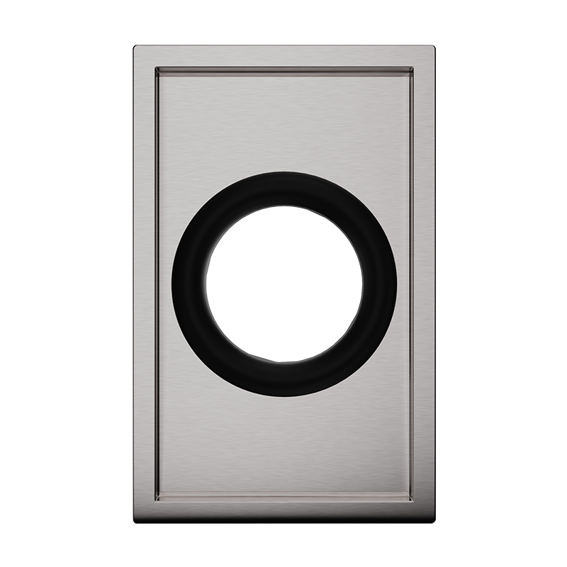 Trash chute with removable ring