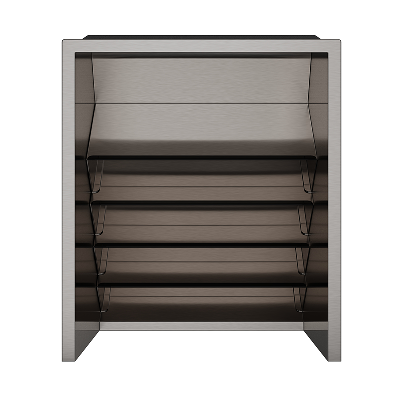 Lateral speedrack with 25 tilted bottles