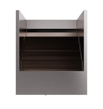 Lateral speedrack with 25 tilted bottles