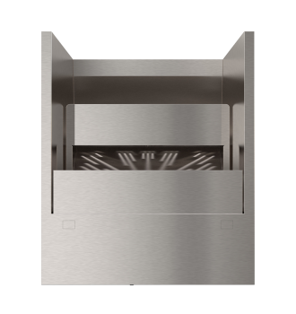 Lateral speedrack with 30 upright bottles and ice compartment