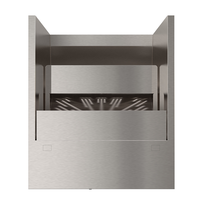 Lateral speedrack with 30 upright bottles and ice compartment