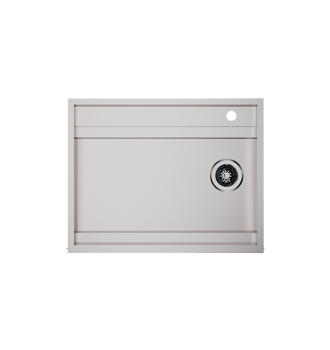 Compact sink above glasswasher with 40x40 basket