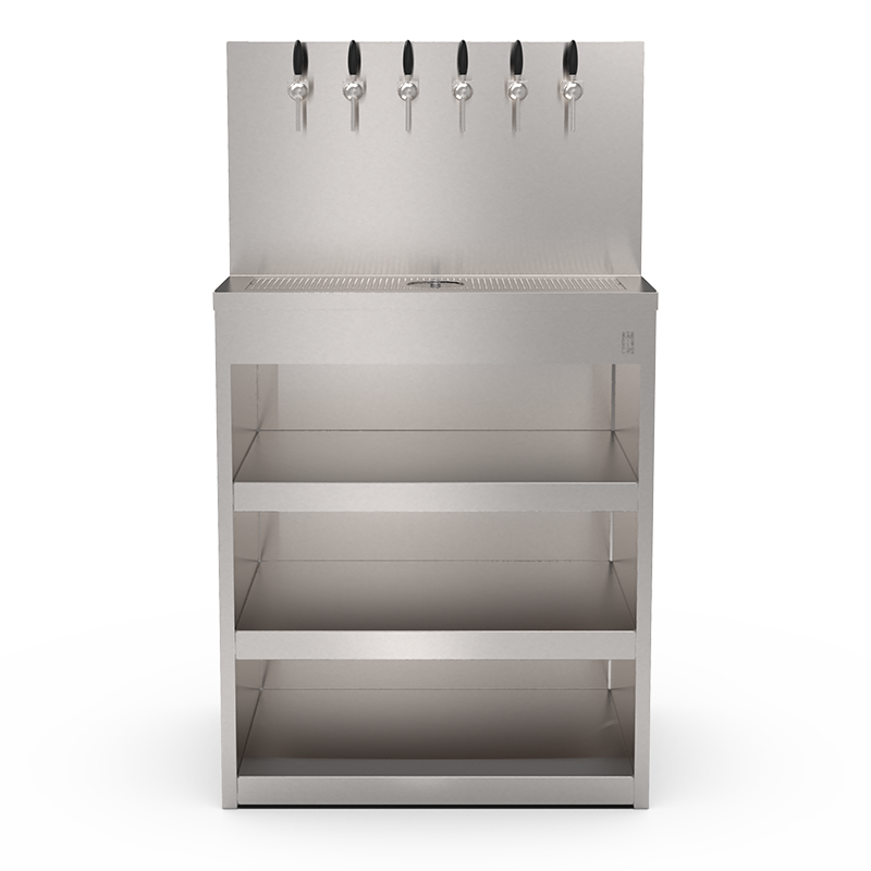 Beer Wall Furniture 6 taps with shelves
