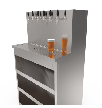 Beer Wall Furniture 6 taps with shelves