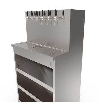 Beer Wall Furniture 6 taps with shelves