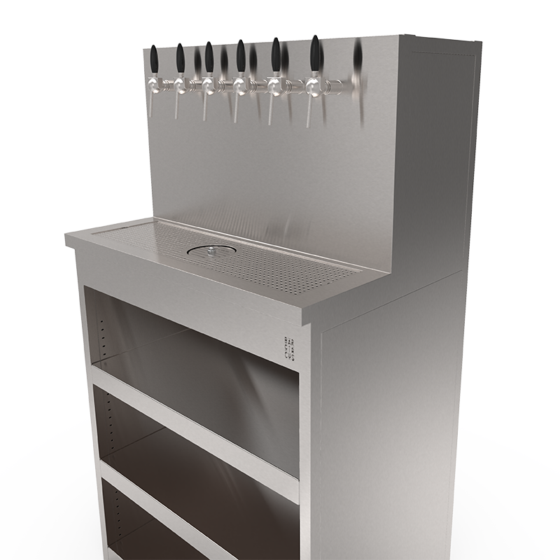Beer Wall Furniture 6 taps with shelves