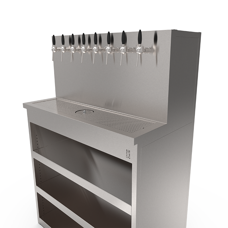 Beer Wall furniture with 8 taps and shelves