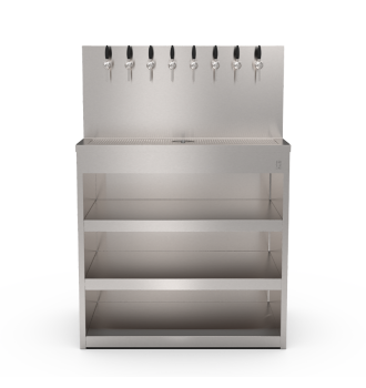 Beer Wall furniture with 8 taps and shelves