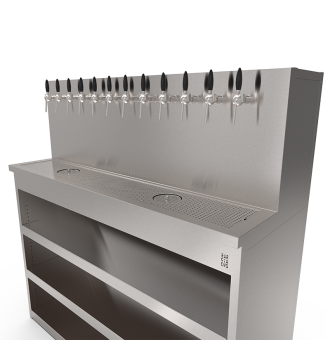 Beer Wall furniture with 12 taps and shelves