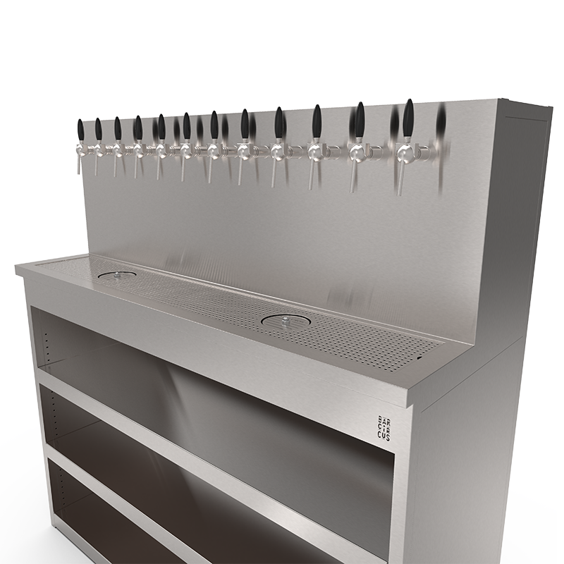 Beer Wall furniture with 12 taps and shelves