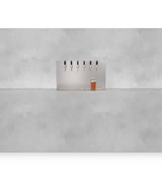 Plateau Beer Wall 6 built-in taps