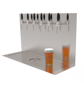 Plateau Beer Wall 6 built-in taps