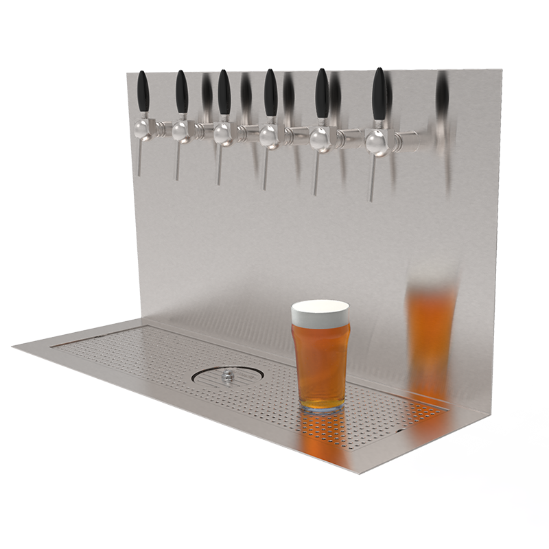 Plateau Beer Wall 6 built-in taps